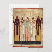 Sint-Sergius Radonesh met de heiligen van Briefkaart (Voorkant / Achterkant)