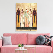 Sint-Sergius Radonesh met de heiligen van Canvas Afdruk (Insitu (Woonkamer))