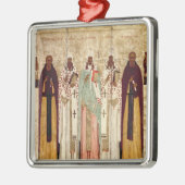 Sint-Sergius Radonesh met de heiligen van Metalen Ornament (Links)