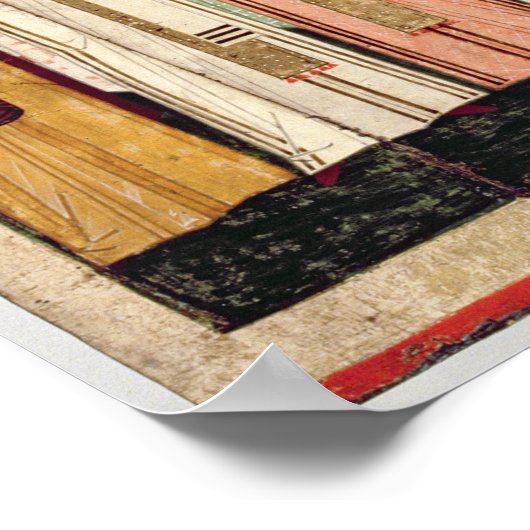 Sint-Sergius Radonesh met de heiligen van Poster (Hoek)