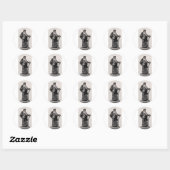 Sint Simon de Zeloot Apostel en Prediker Ronde Sticker (Vel)