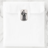 Sint Simon de Zeloot Apostel en Prediker Ronde Sticker (Tas)