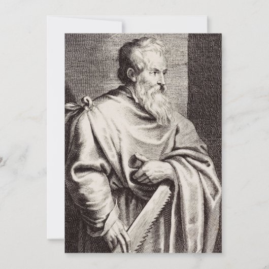 Sint Simon de Zeloot Apostel van Jezus Kaart (Voorkant)