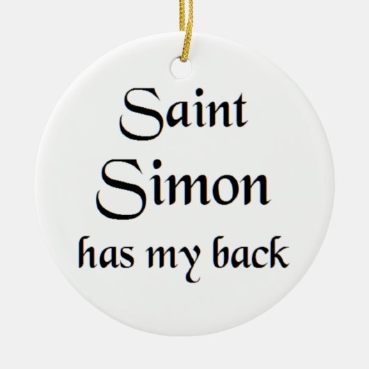 Sint-Simon koffiemok Keramisch Ornament (Voorkant)