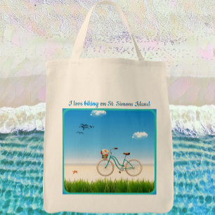 Sint-Simons Island GA Beach Canvas tas