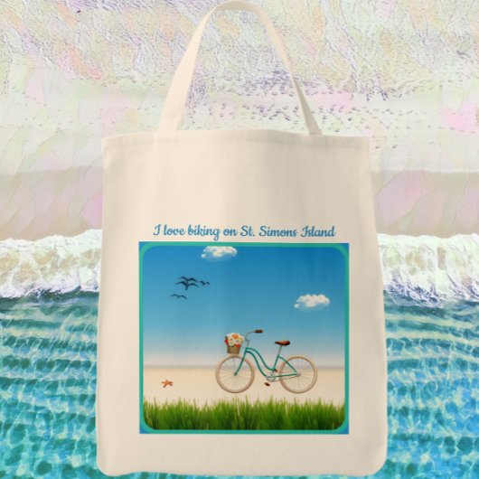 Sint-Simons Island GA Beach Canvas tas