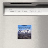 Sint Sint Helens Magnet met onderschrift op (Insitu (Vaatwasser))