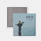 Sint Sofia standbeeld, Bulgarije Magneet (Voorkant / Achterkant)