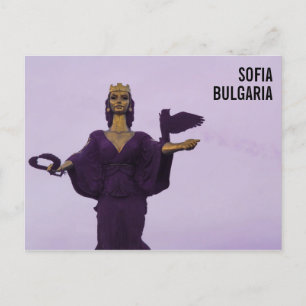 Sint-Sofiabeeldhouwwerk in Sofia, Bulgarije Briefkaart