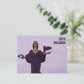 Sint-Sofiabeeldhouwwerk in Sofia, Bulgarije Briefkaart (Staand voorkant)