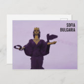 Sint-Sofiabeeldhouwwerk in Sofia, Bulgarije Briefkaart (Voorkant / Achterkant)