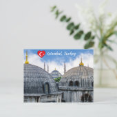 Sint-Sofiakathedraal en Blauwe Moskee - Istanbul Briefkaart (Staand voorkant)