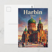 Sint-Sofiakathedraal in Harbin China Briefkaart (Voorkant / Achterkant)