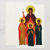 Sint Sophia en Haar Dochters De Eeuwige Deugden Briefpapier (Voorkant / Achterkant)