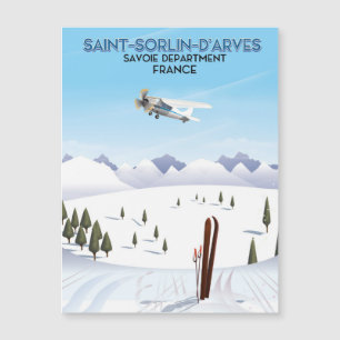 Sint-Sorlin d'Arves France ski poster