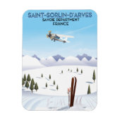 Sint-Sorlin d'Arves France ski poster Magneet (Verticaal)