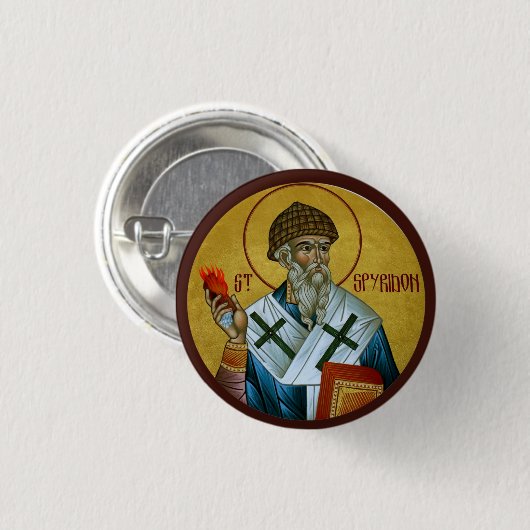 Sint-Spyridon-pictogram Button (Voorkant /achterkant)