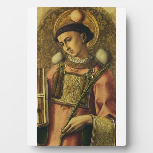 Sint-Stefanus de Eerste Martelaar Fijne Kunst Icon Fotoplaat (voorkant)