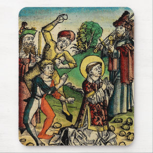 Sint-Stefanus de Eerste Martelaar Fijne Kunst Icon Muismat