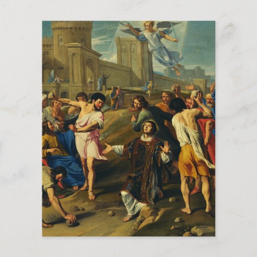 Sint-Stefanus de Eerste Martelaar Kunst Iconografi Flyer (Voorkant)