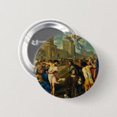 Sint-Stefanus de Eerste Martelaar Kunst Iconografi Ronde Button 5,7 Cm (Voorkant /achterkant)