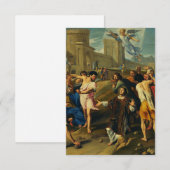 Sint-Stefanus de protomartelaar Fijne Kunst Iconog Bedankkaart (Voorkant / Achterkant)