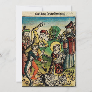 Sint-Stefanus de protomartelaar Fijne Kunst Iconog Bedankkaart