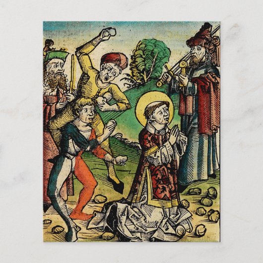 Sint-Stefanus de Protomartelaar Fijne Kunst Iconog Flyer (Voorkant)