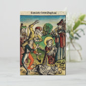Sint-Stefanus de Protomartelaar Fijne Kunst Iconog Kaart (Staand voorkant)