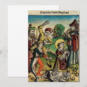 Sint-Stefanus de Protomartelaar Fijne Kunst Iconog Kaart (Voorkant / Achterkant)