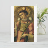 Sint-Stefanus de Protomartelaar Fijne Kunst Iconog Kaart (Staand voorkant)