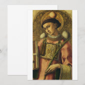 Sint-Stefanus de Protomartelaar Fijne Kunst Iconog Kaart (Voorkant / Achterkant)