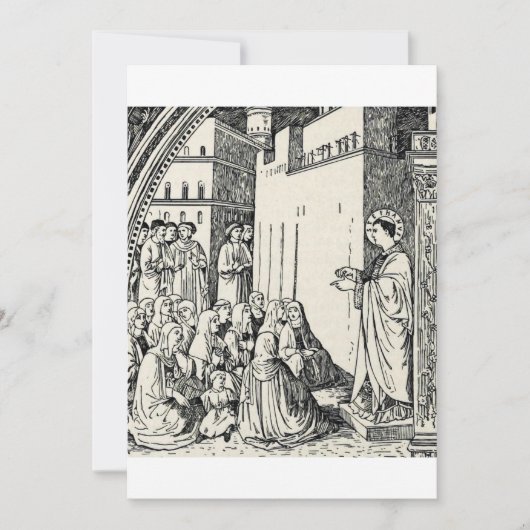 Sint-Stefanus de Protomartelaar Fijne Kunst Iconog Kaart (Voorkant)