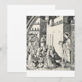 Sint-Stefanus de Protomartelaar Fijne Kunst Iconog Kaart (Voorkant / Achterkant)
