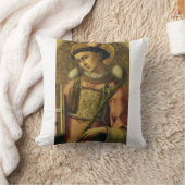 Sint-Stefanus de Protomartelaar Fijne Kunst Iconog Kussen (Deken)