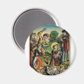 Sint-Stefanus de Protomartelaar Fijne Kunst Iconog Magneet (Voorkant / Achterkant)