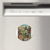 Sint-Stefanus de Protomartelaar Fijne Kunst Iconog Magneet (Insitu (Vaatwasser))