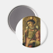 Sint-Stefanus de Protomartelaar Fijne Kunst Iconog Magneet (Voorkant / Achterkant)