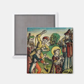 Sint-Stefanus de Protomartelaar Fijne Kunst Iconog Magneet (Voorkant / Achterkant)