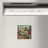 Sint-Stefanus de Protomartelaar Fijne Kunst Iconog Magneet (Insitu (Vaatwasser))