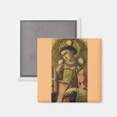 Sint-Stefanus de Protomartelaar Fijne Kunst Iconog Magneet (Voorkant / Achterkant)