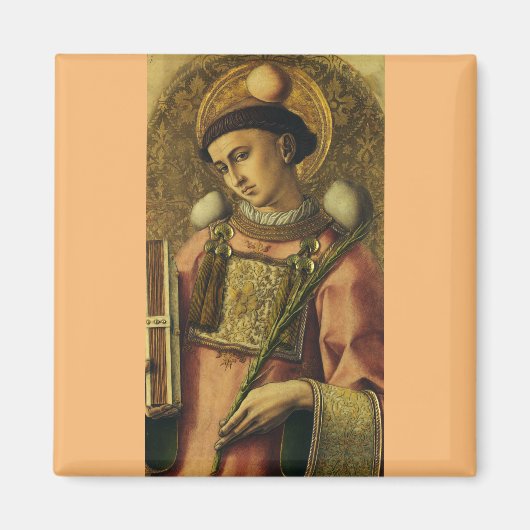 Sint-Stefanus de Protomartelaar Fijne Kunst Iconog Magneet (Voorkant)