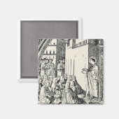 Sint-Stefanus de Protomartelaar Fijne Kunst Iconog Magneet (Voorkant / Achterkant)