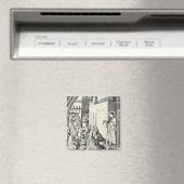 Sint-Stefanus de Protomartelaar Fijne Kunst Iconog Magneet (Insitu (Vaatwasser))