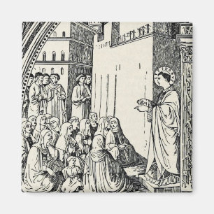 Sint-Stefanus de Protomartelaar Fijne Kunst Iconog Magneet