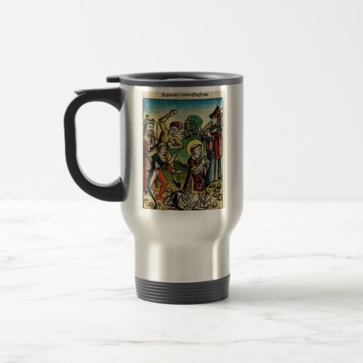 Sint-Stefanus de Protomartelaar Fijne Kunst Iconog Reisbeker (Links)