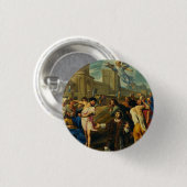 Sint-Stefanus de Protomartelaar Fijne Kunst Iconog Ronde Button 3,2 Cm (Voorkant /achterkant)
