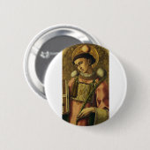 Sint-Stefanus de Protomartelaar Fijne Kunst Iconog Ronde Button 5,7 Cm (Voorkant /achterkant)