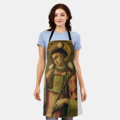 Sint-Stefanus de Protomartelaar Fijne Kunst Iconog Schort (Gedragen)