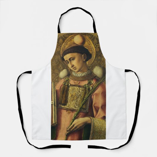 Sint-Stefanus de Protomartelaar Fijne Kunst Iconog Schort (Voorkant)